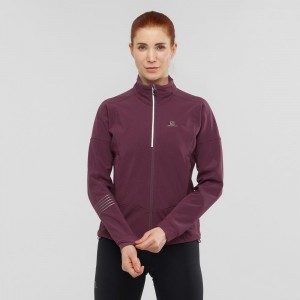 Dámské Bunda Salomon Lightning Warm Sshell Jkt W Fialové | 60358-JPKD