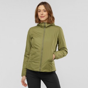 Dámské Bunda Salomon Outrack Insulated Zelene | 53240-RMPY