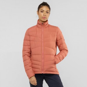 Dámské Bunda Salomon Transition Down Jacket W Oranžové | 84527-PKOZ