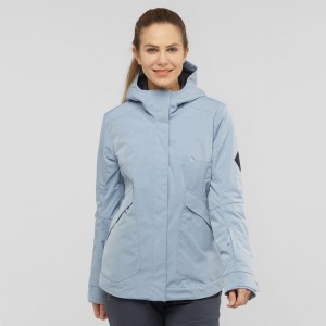 Dámské Lyžařské Bundy Salomon Snow Rebel Blankyt | 79480-GAOR