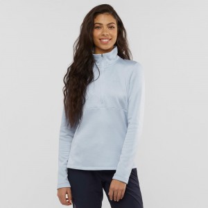 Dámské Lyžařské Bundy Salomon Transition Half Zip W Blankyt | 23170-ZEGJ