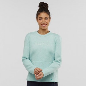 Dámské Pulovr Salomon Sight Crew Neck W Zelene | 35279-OVGK