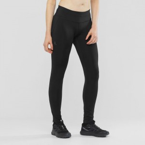 Dámské Punčochové Kalhoty Salomon Agile Warm Tight W Černé | 49107-CKSO