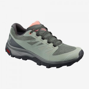 Dámské Trekking Salomon Outline Gore-Tex Gray | 10536-KSOJ