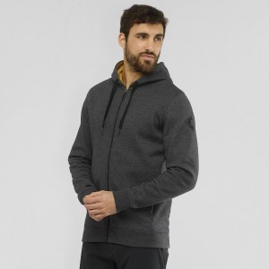 Pánské Běžecká Bunda Salomon Shift Full Zip Hoodie M Černé | 95708-XHDT