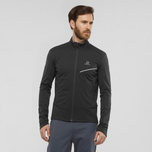 Pánské Bunda Salomon Rs Softshell Jkt M Černé | 49780-JBZL