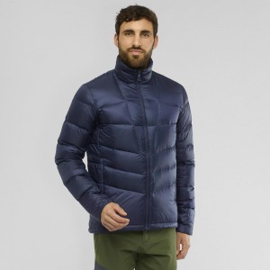 Pánské Bunda Salomon Transition Down Jacket M Tmavě Blankyt | 90785-QMIY