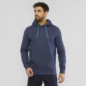 Pánské Mikina s Kapucí Salomon Shift Hoodie M Tmavě Blankyt | 48619-BSQY