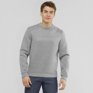 Pánské Pulovr Salomon Essential Warm Gray | 83725-VBFY