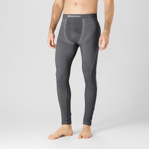 Pánské Punčochové Kalhoty Salomon Primo Warm Tight Seamless M Černé | 76953-TUGJ