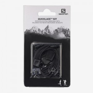 Pánské Quicklace Salomon Quicklace Kit Černé | 94671-VTCA