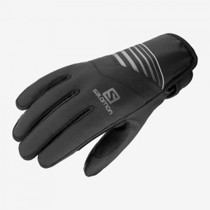 Pánské Rukavice Salomon Rs Warm Glove U Černé | 72938-MDNX