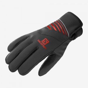 Pánské Rukavice Salomon Rs Warm Glove U Černé | 72496-WHOQ