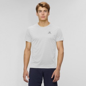 Pánské Topy Salomon Sense Tee M Bílé | 01372-QJKY