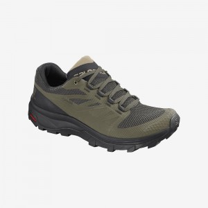 Pánské Trekking Salomon Outline Gore-Tex Zelene | 89631-ORQJ