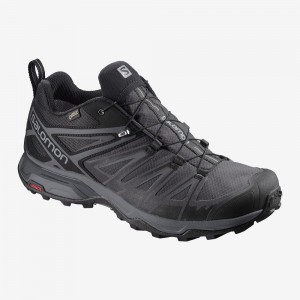 Pánské Trekking Salomon X Ultra 3 Široké Gore-Tex Černé | 24708-PXNW