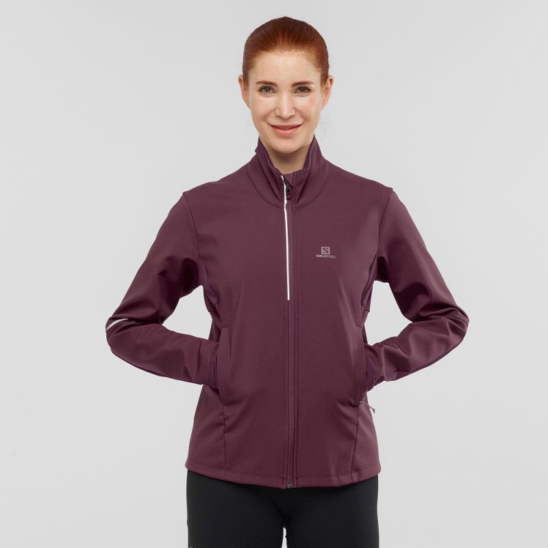 Dámské Bunda Salomon Agile Softshell Fialové | 65082-SGAN