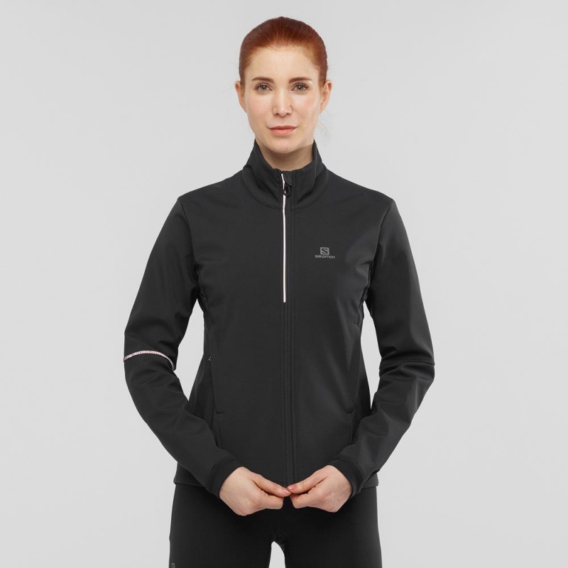 Dámské Bunda Salomon Agile Softshell Černé | 49608-VQKP