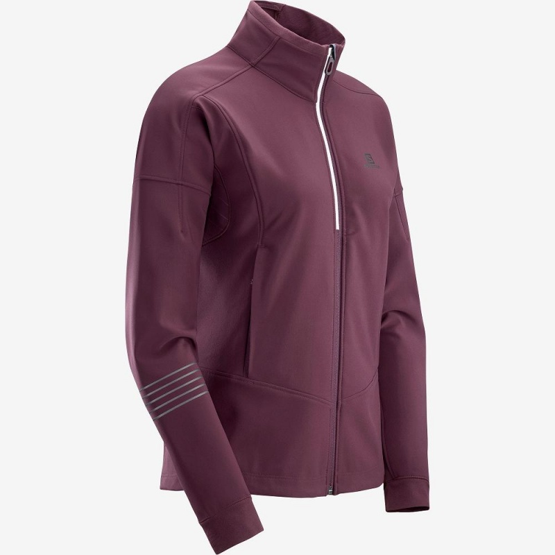 Dámské Bunda Salomon Lightning Warm Sshell Jkt W Fialové | 60358-JPKD