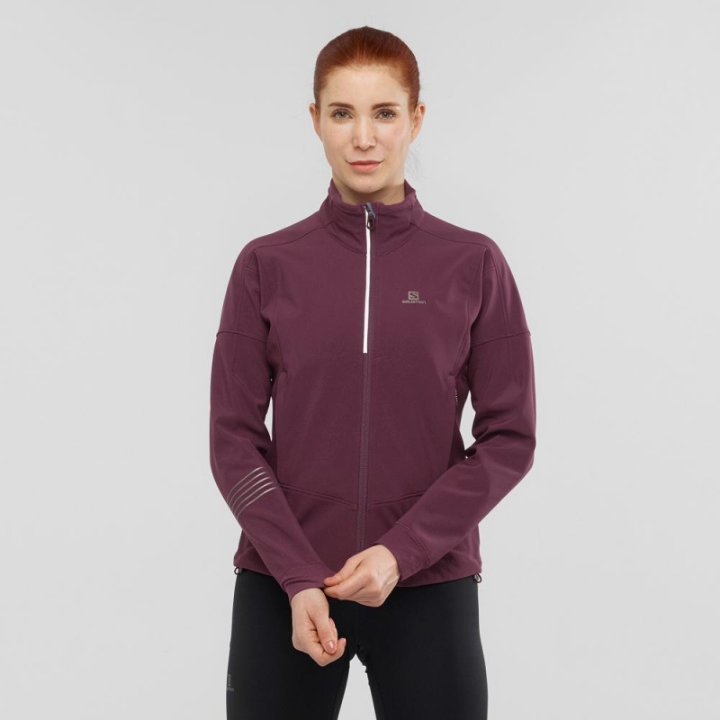 Dámské Bunda Salomon Lightning Warm Sshell Jkt W Fialové | 60358-JPKD