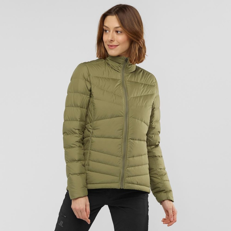 Dámské Bunda Salomon Transition Down Jacket W Zelene | 86430-GZWL