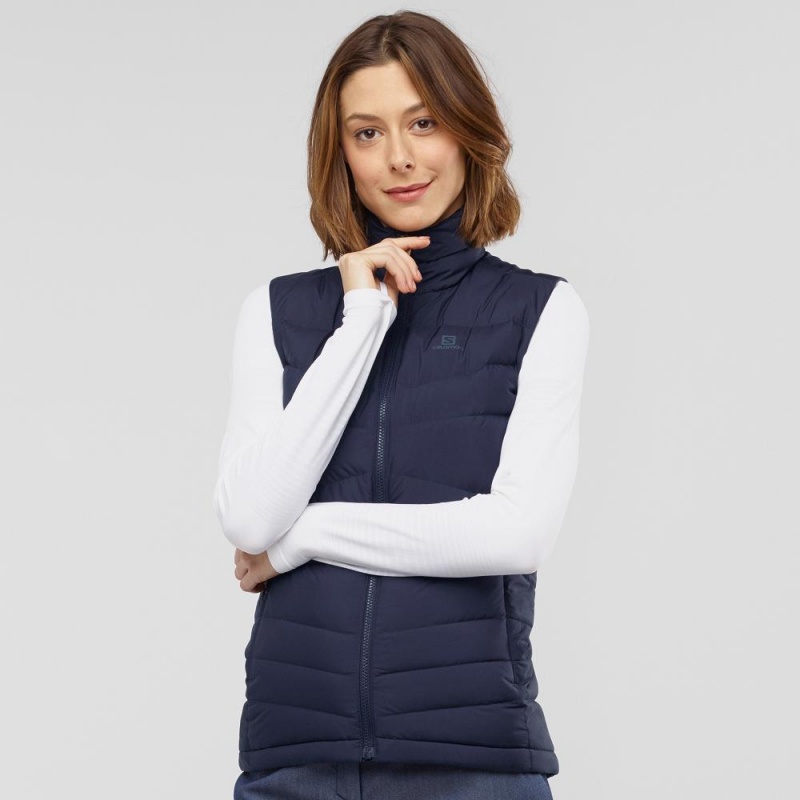 Dámské Bunda Salomon Transition Down Vest W Tmavě Blankyt | 69184-DNBJ