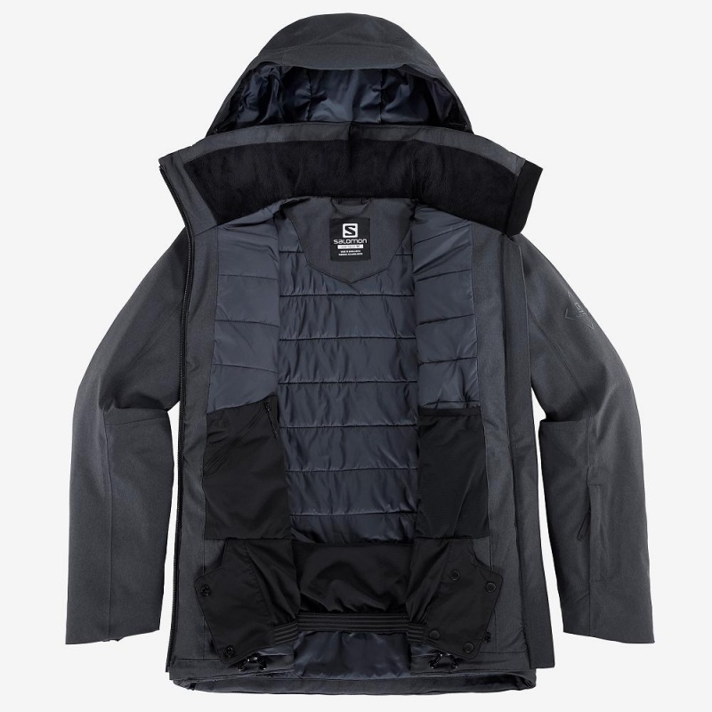 Dámské Lyžařské Bundy Salomon Arctic Jacket W Černé | 86497-TLKG