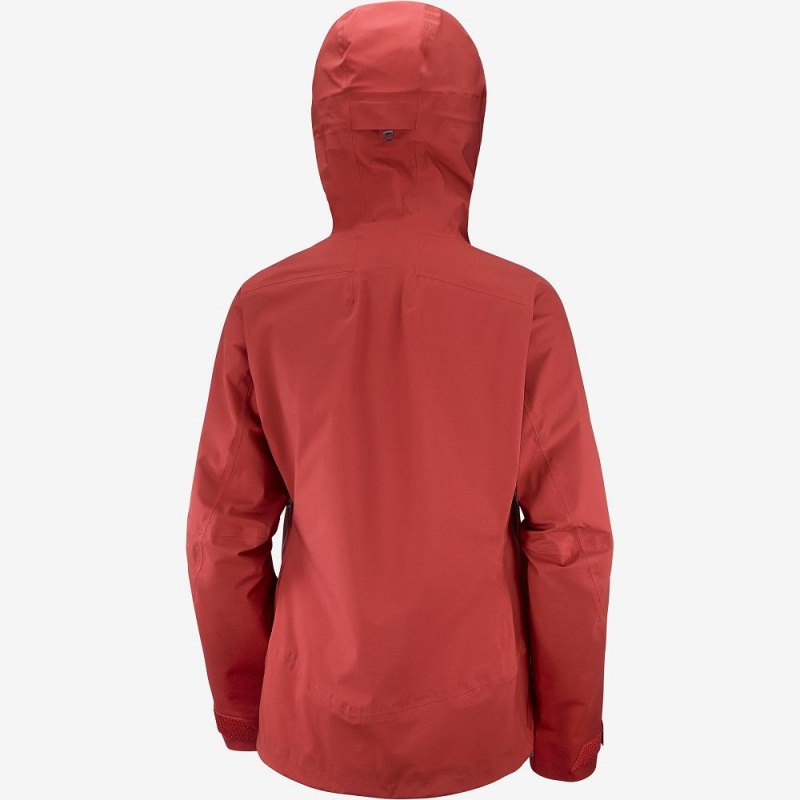 Dámské Lyžařské Bundy Salomon Outpeak 3L Light Jacket W Červené | 94012-TFPG