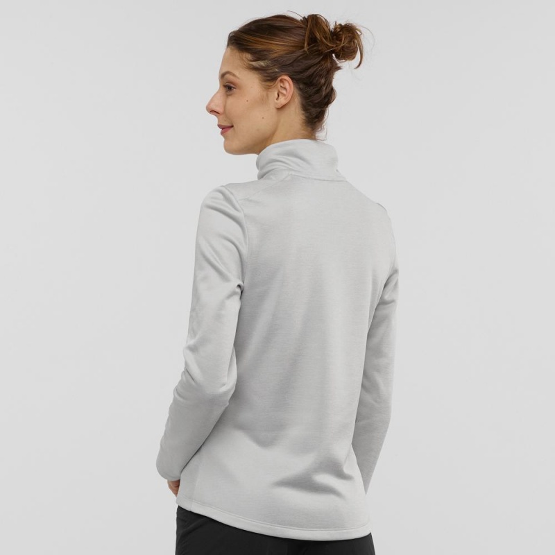 Dámské Lyžařské Bundy Salomon Transition Half Zip W Bílé | 93260-RBPQ