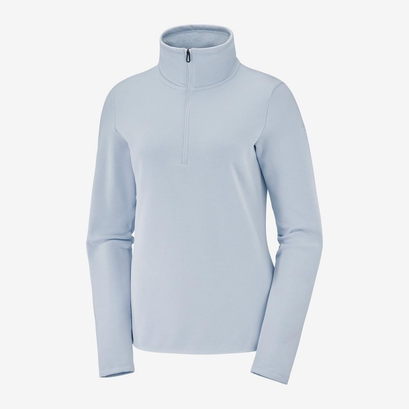 Dámské Lyžařské Bundy Salomon Warm Ambition Half Zip W Blankyt | 26078-EMXB