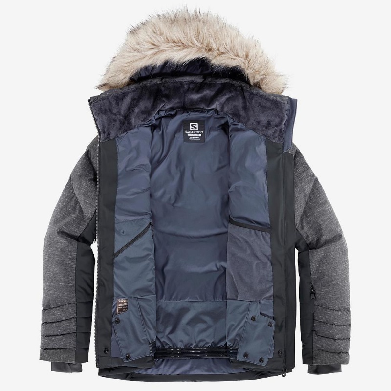 Dámské Lyžařské Bundy Salomon Warm Ambition Jacket W Černé | 69043-TWQD