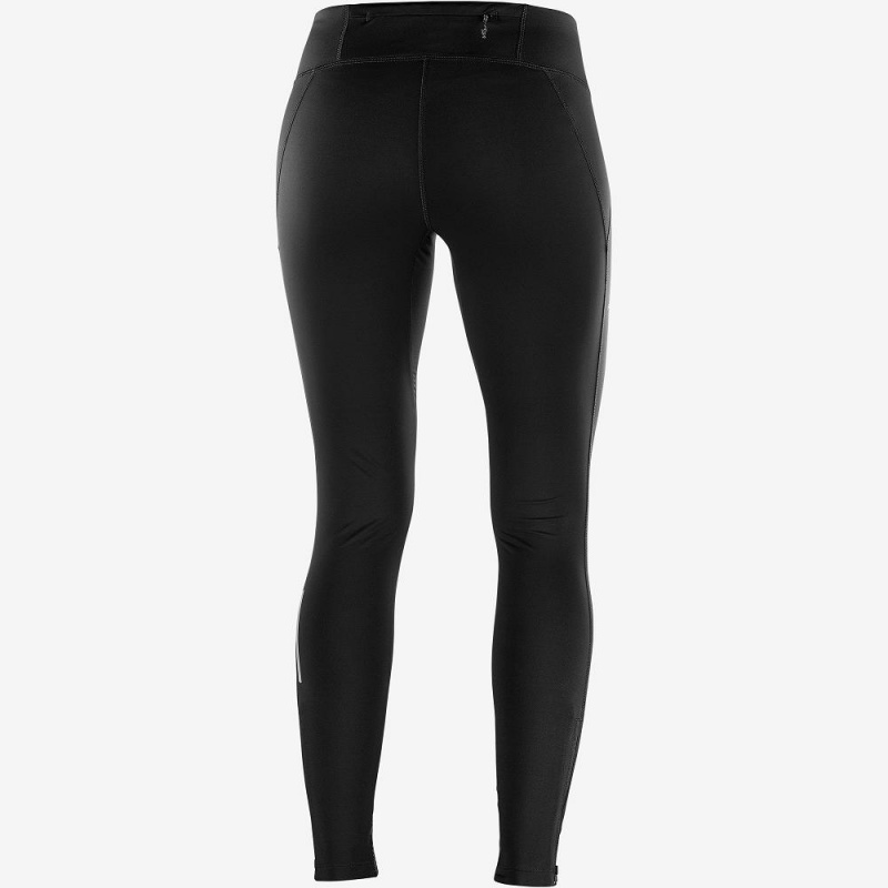 Dámské Punčochové Kalhoty Salomon Agile Warm Tight W Černé | 02875-OPMX