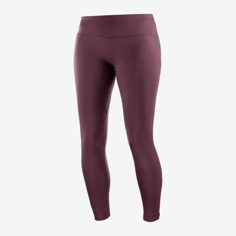 Dámské Punčochové Kalhoty Salomon Agile Warm Tight W Fialové | 74513-RDHG