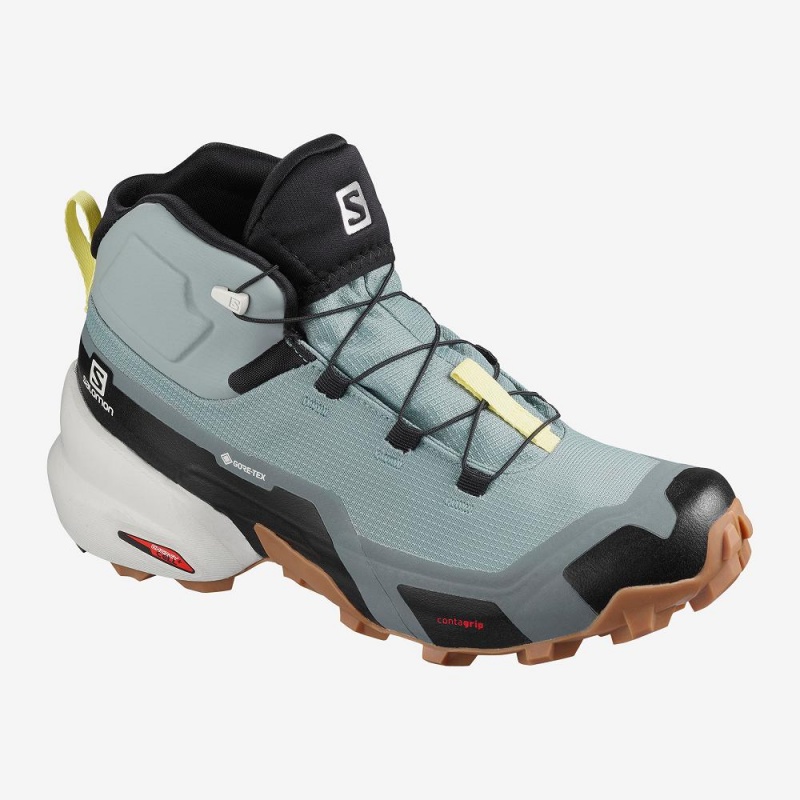 Dámské Trekové Boty Salomon Cross Hike Mid Gore-Tex Zelene | 60289-WRMG