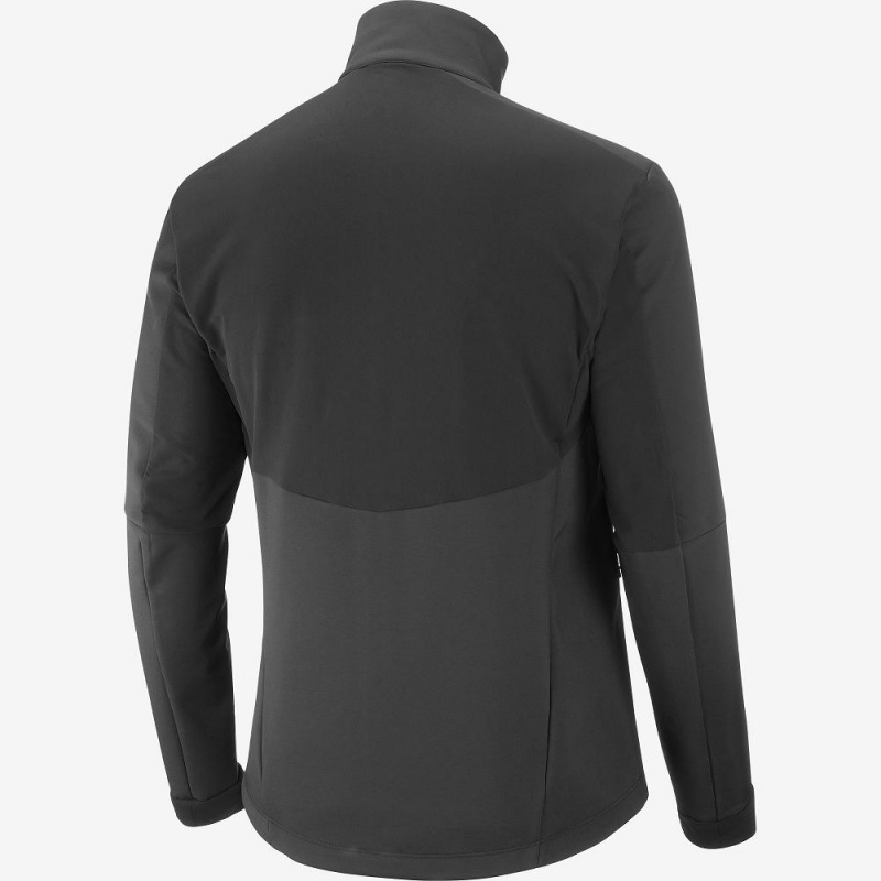 Pánské Běžecká Bunda Salomon Agile Softshell Černé | 82691-FPIQ