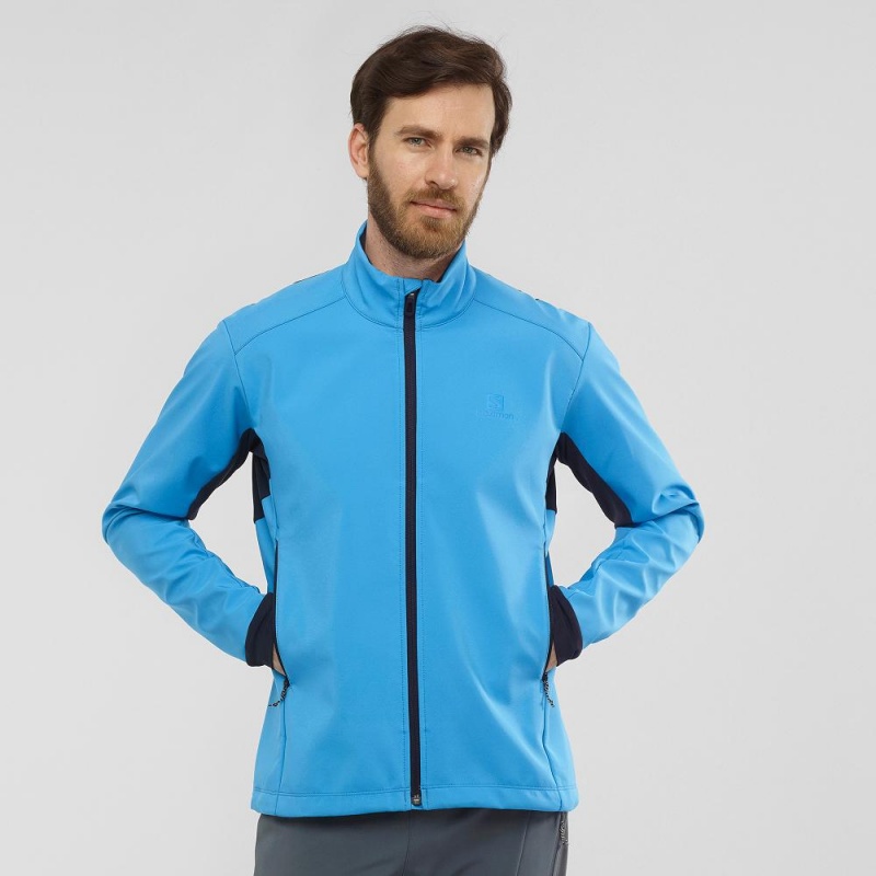 Pánské Běžecká Bunda Salomon Agile Softshell Blankyt | 54362-PARW