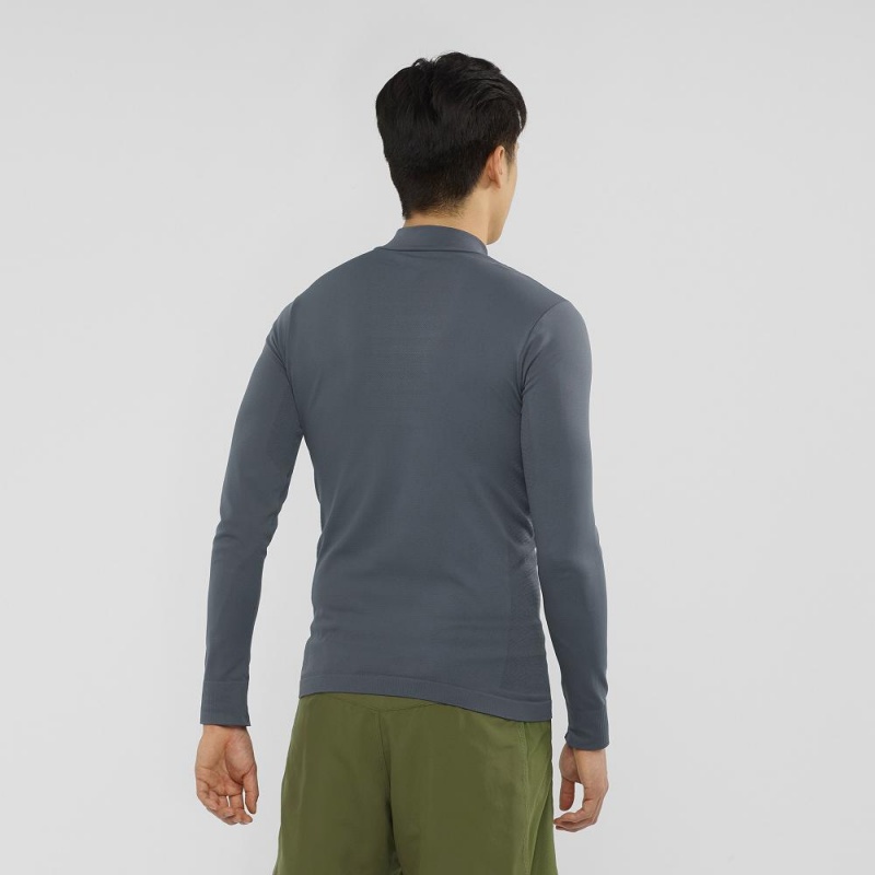 Pánské Běžecká Bunda Salomon Essential Seamless Gray | 79150-LIXF