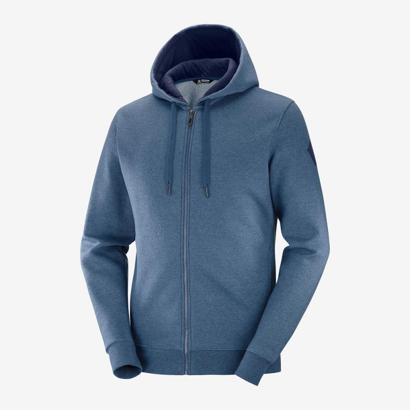 Pánské Běžecká Bunda Salomon Shift Full Zip Hoodie M Tmavě Blankyt | 93056-YQJL