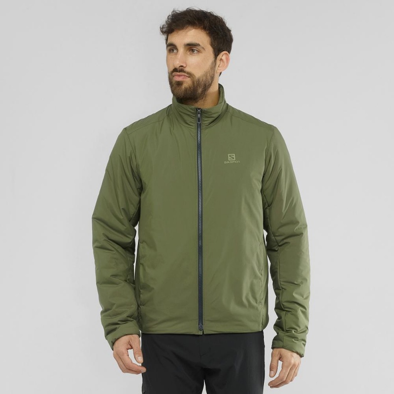 Pánské Bunda Salomon Outrack Insulated Jacket M Zelene | 28915-MEIO