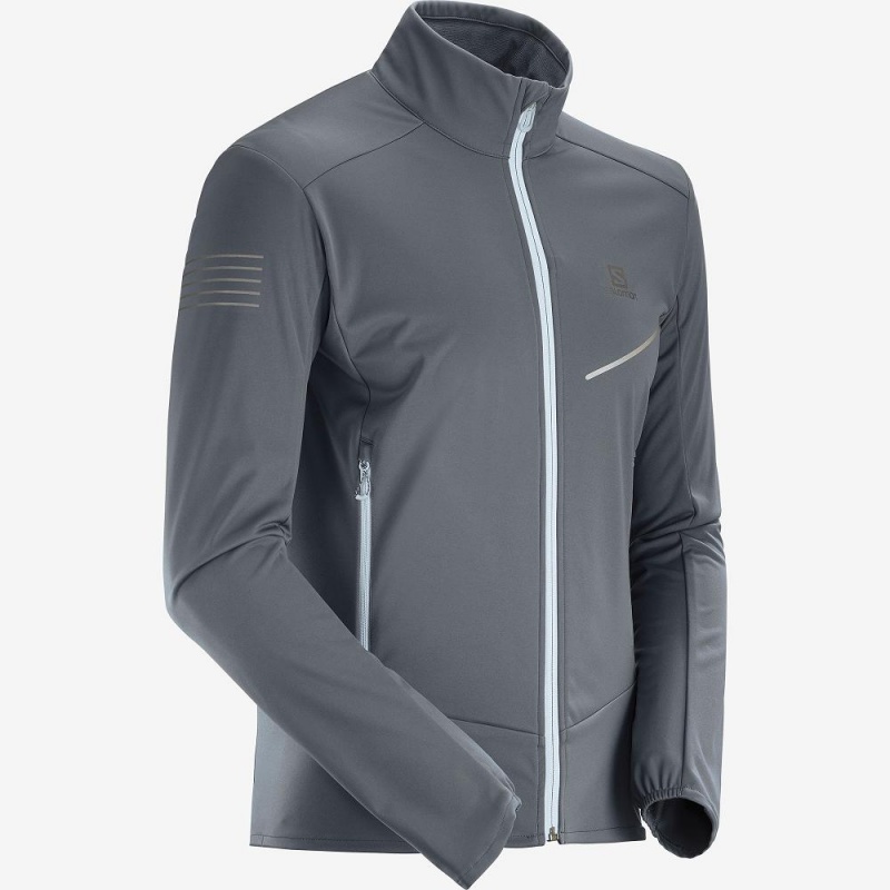 Pánské Bunda Salomon Rs Softshell Jkt M Gray | 81457-HGSY