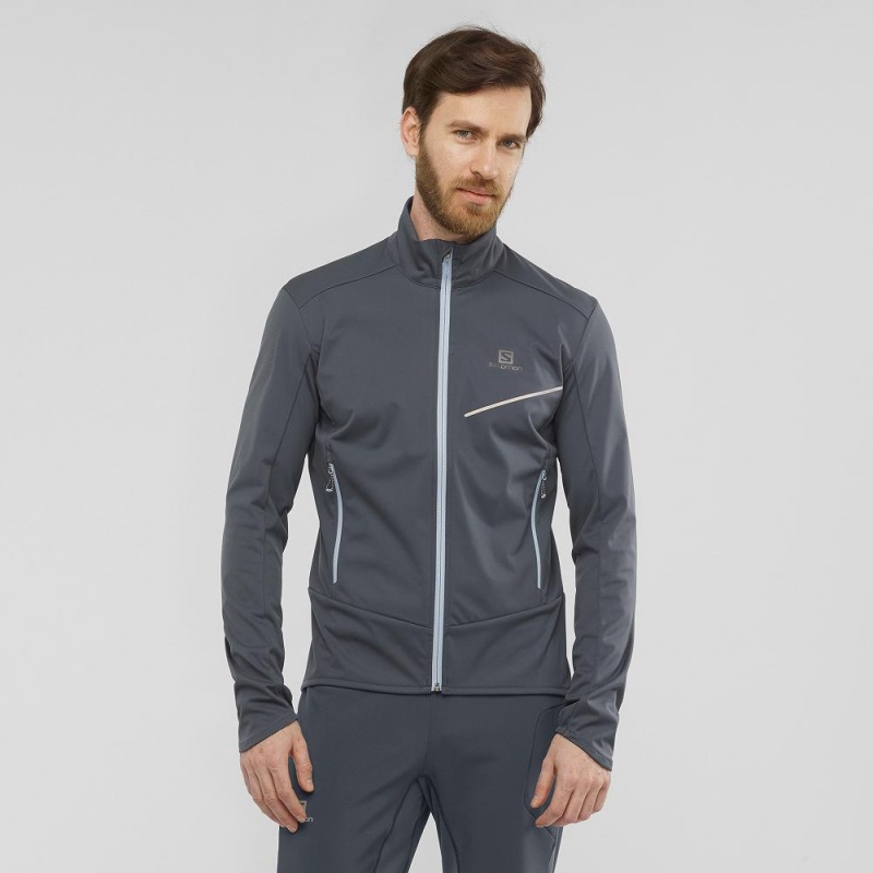 Pánské Bunda Salomon Rs Softshell Jkt M Gray | 81457-HGSY