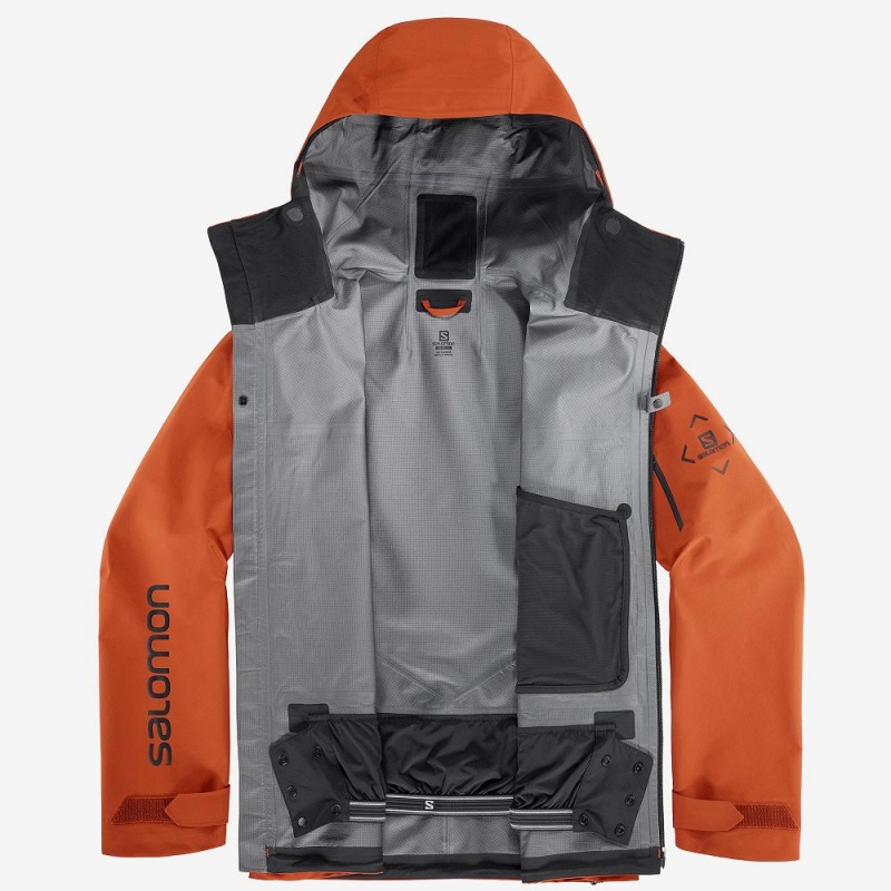 Pánské Bunda Salomon S Lab GtxU00Ae Pro 3L Shell Jacket M Hnědé | 92875-OVSF