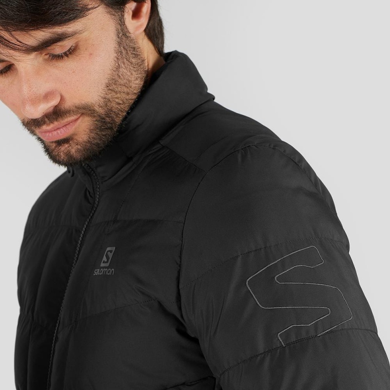 Pánské Bunda Salomon Sight Storm Jacket M Černé | 41352-MHIZ