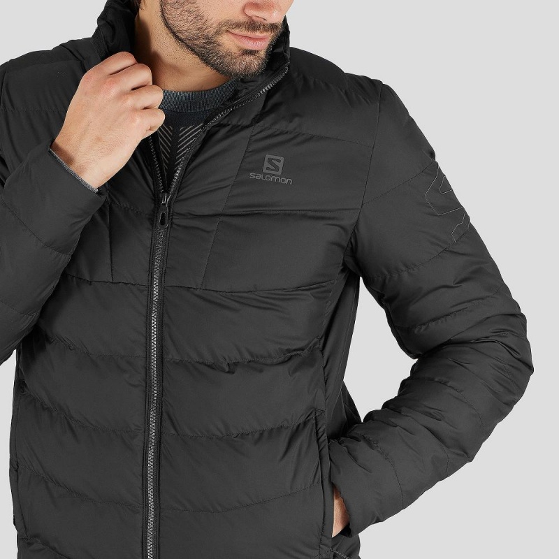 Pánské Bunda Salomon Sight Storm Jacket M Černé | 41352-MHIZ