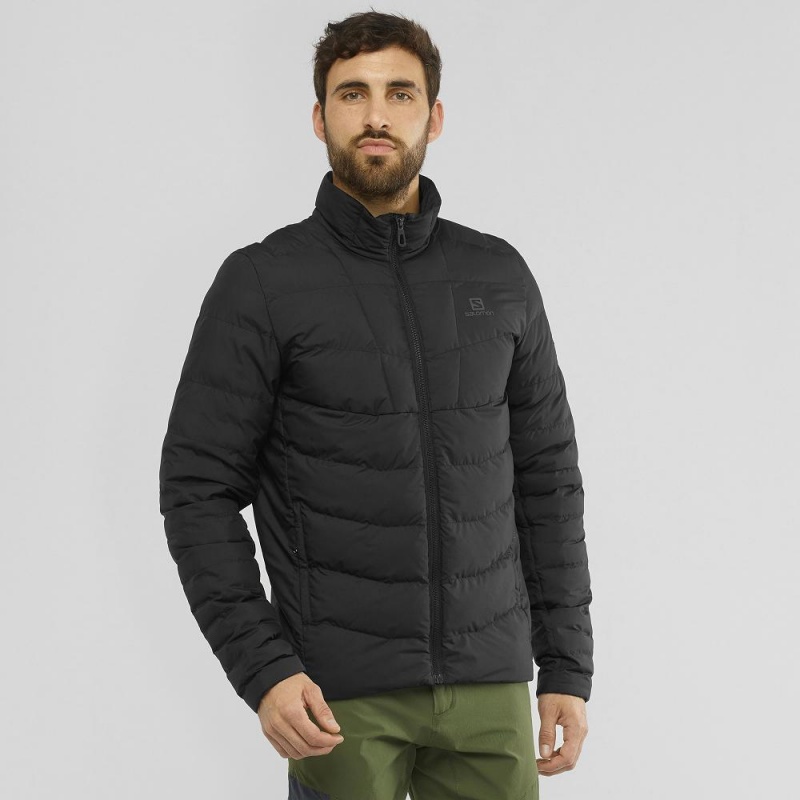 Pánské Bunda Salomon Sight Storm Jacket M Černé | 41352-MHIZ