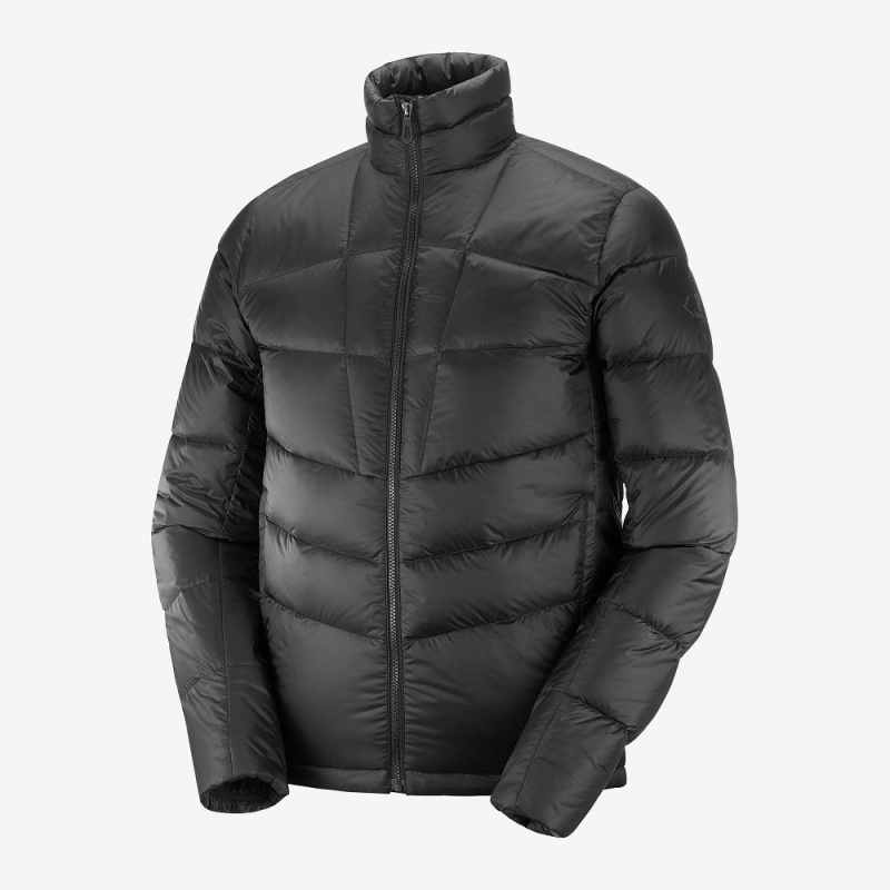 Pánské Bunda Salomon Transition Down Jacket M Černé | 70145-NMUO