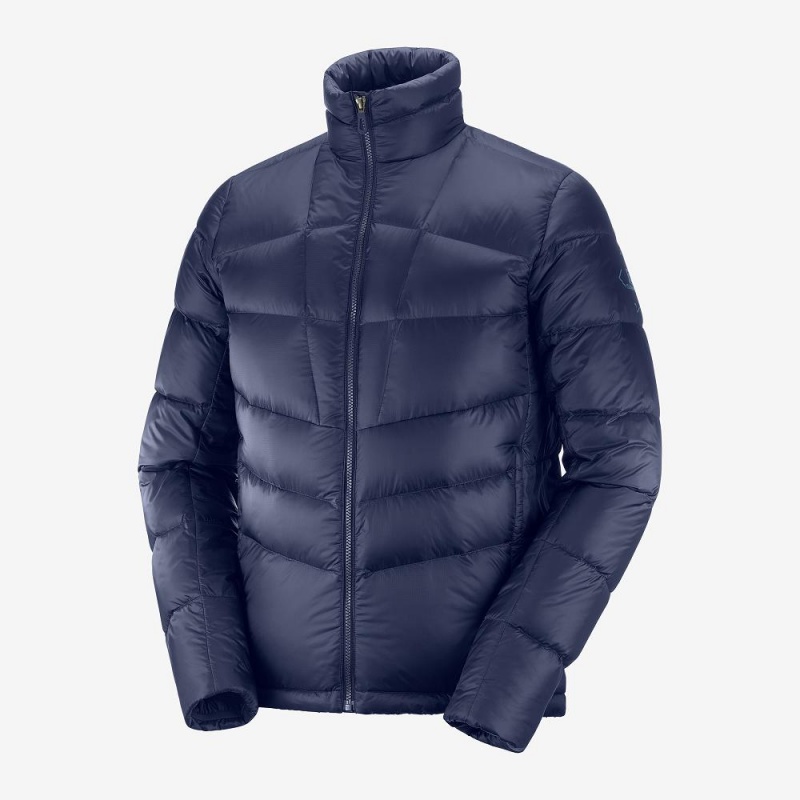 Pánské Bunda Salomon Transition Down Jacket M Tmavě Blankyt | 90785-QMIY