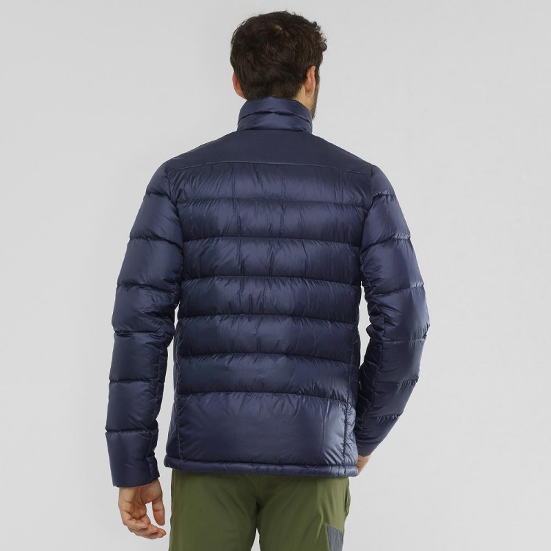 Pánské Bunda Salomon Transition Down Jacket M Tmavě Blankyt | 90785-QMIY