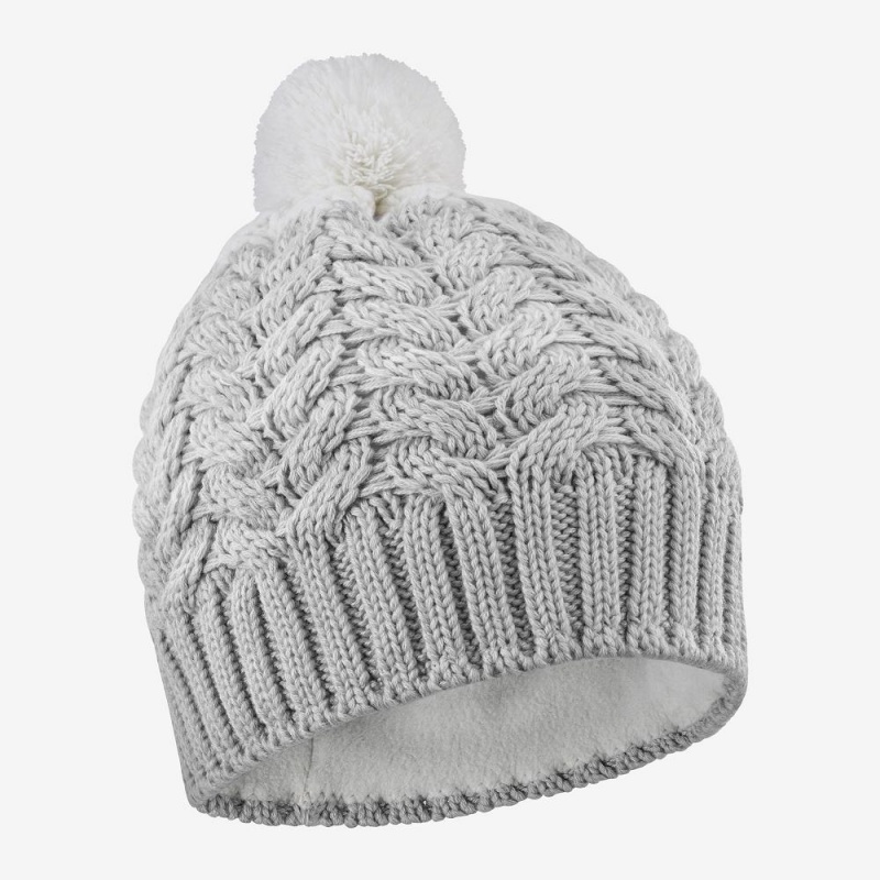 Pánské Klobouky Salomon Poly Beanie Gray | 34270-VYTP