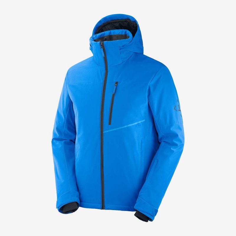 Pánské Lyžařské Bundy Salomon Blast Jacket M Blankyt | 79864-XAJT